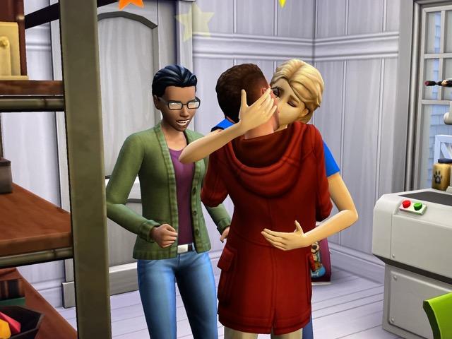 Justin Delgato Sims 4 is caught cheating on his wife Supriya Delgato with Hannah McCoy