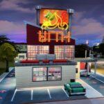 Red' Hot Cafe with Playground on The Sims 4 Gallery