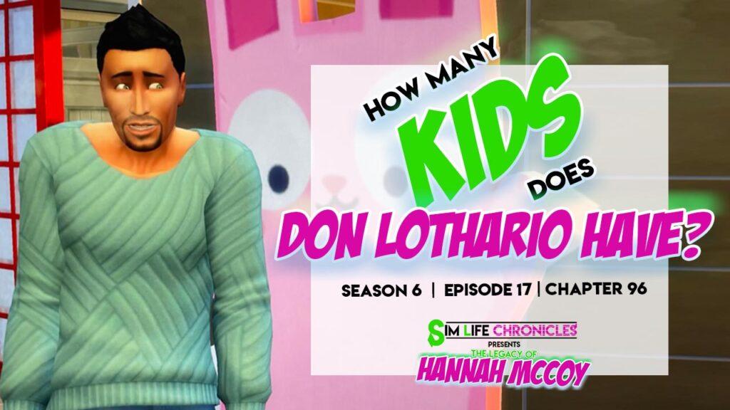 Don Lothario runs into more of his kids while at the Children's Museum in The Sims 4 story.