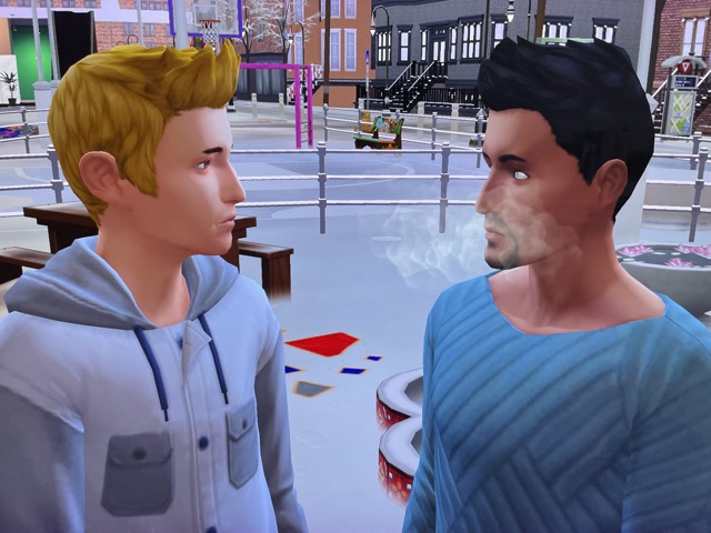 Travis Scott and Don Lothario in Sims 4