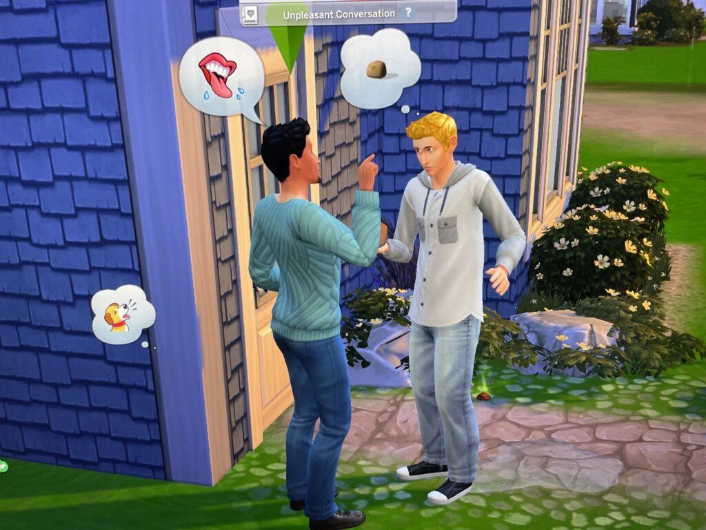 Don Lothario and Travis Scott fight about clay in the Sims 4