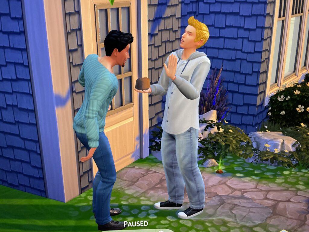 Don Lothario and Travis Scott fight about clay in the Sims 4