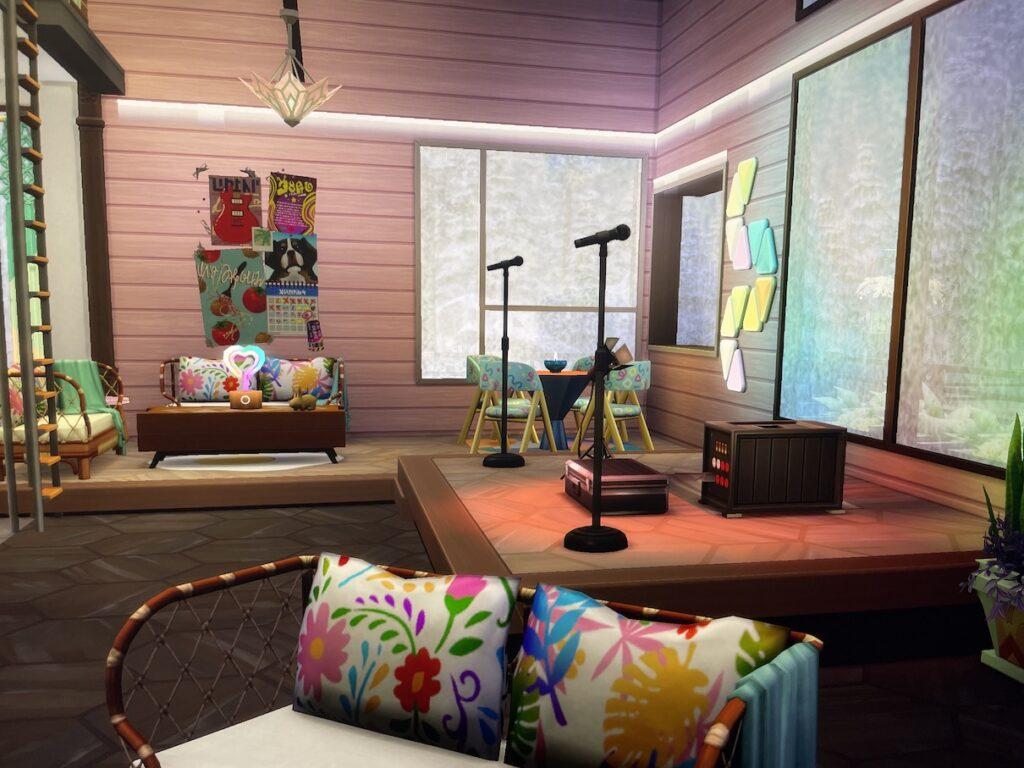 Featured on The Sims 4 Gallery! Bubbles Cafe is the hottest teen hangout in Copperdale. Enjoy the indoor bubble lounge, live music, and chill with friends!