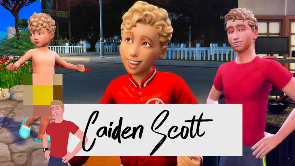 Caiden Scott, son of Travis Scott from The Sims 4.