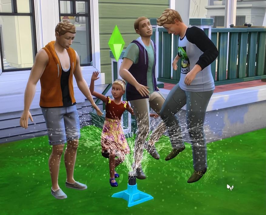 My sim and her four uncles