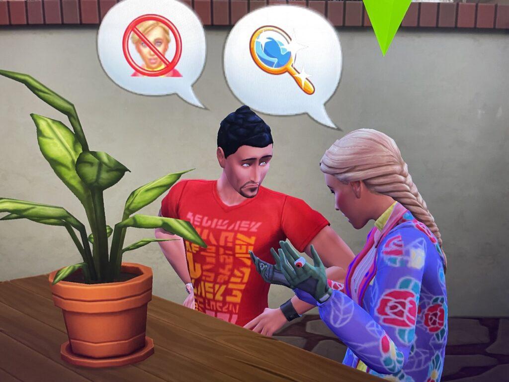 Summer Holiday tries to pursue Don Lothario in The Sims 4