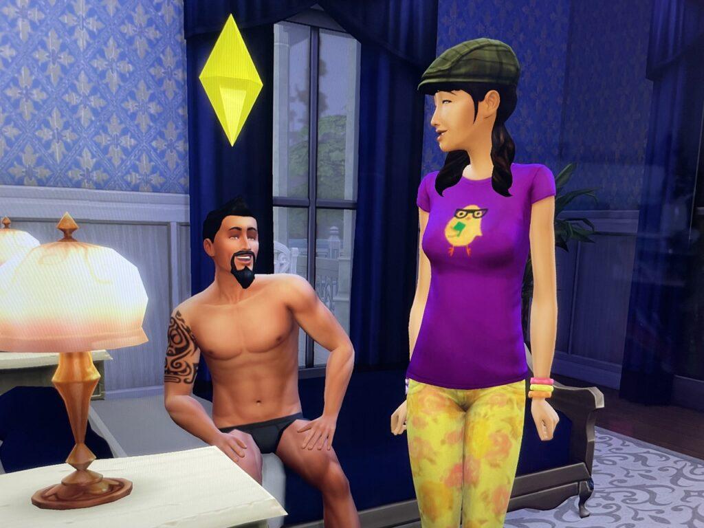 Don Lothario tries to woo Liberty Lee sims 4