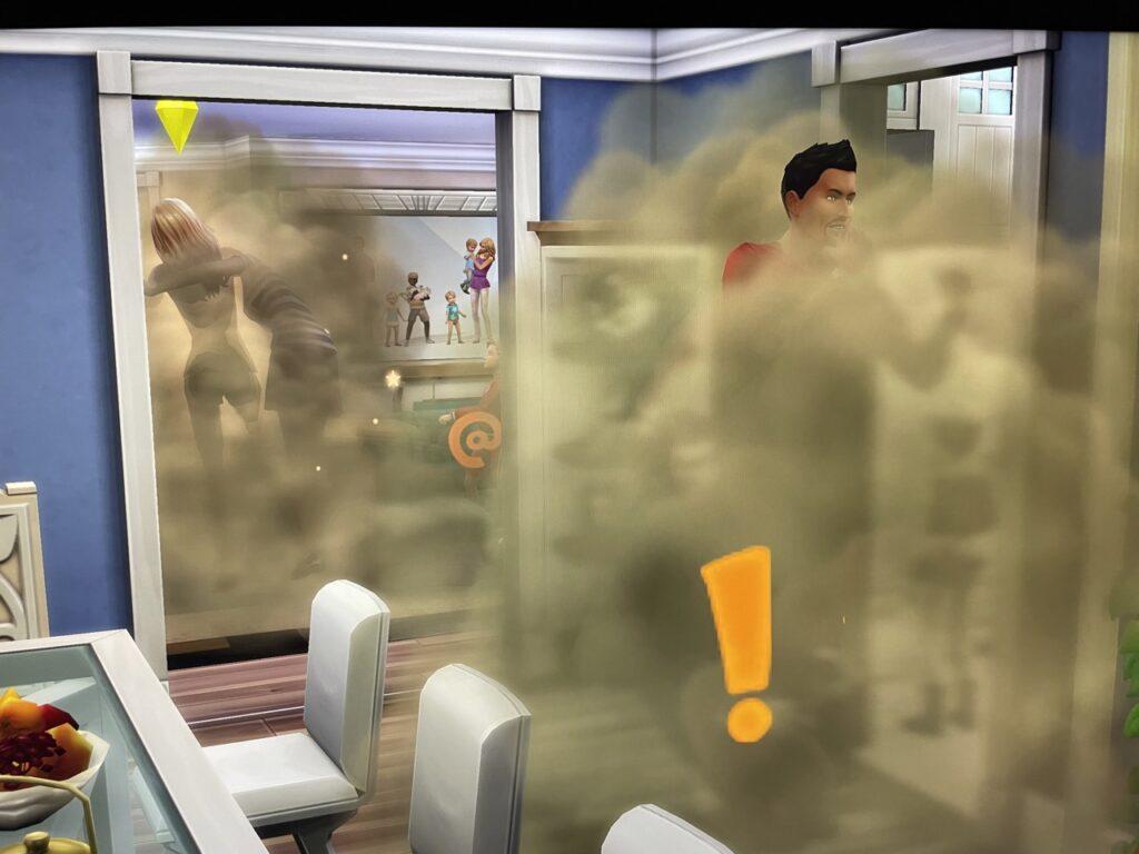Two fights break out in the sims 4