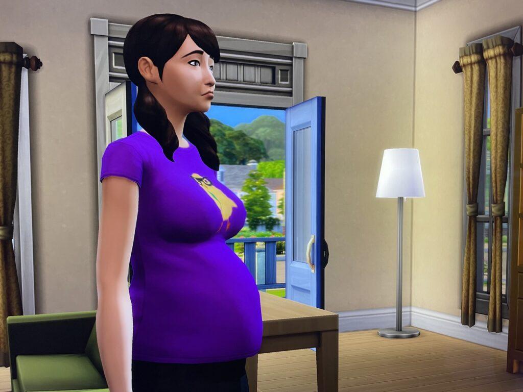Liberty Lee is pregnant in The Sims 4