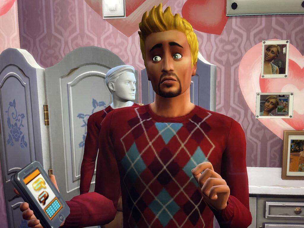 Don Lothario dressed as Travis Scott in The Sims 4