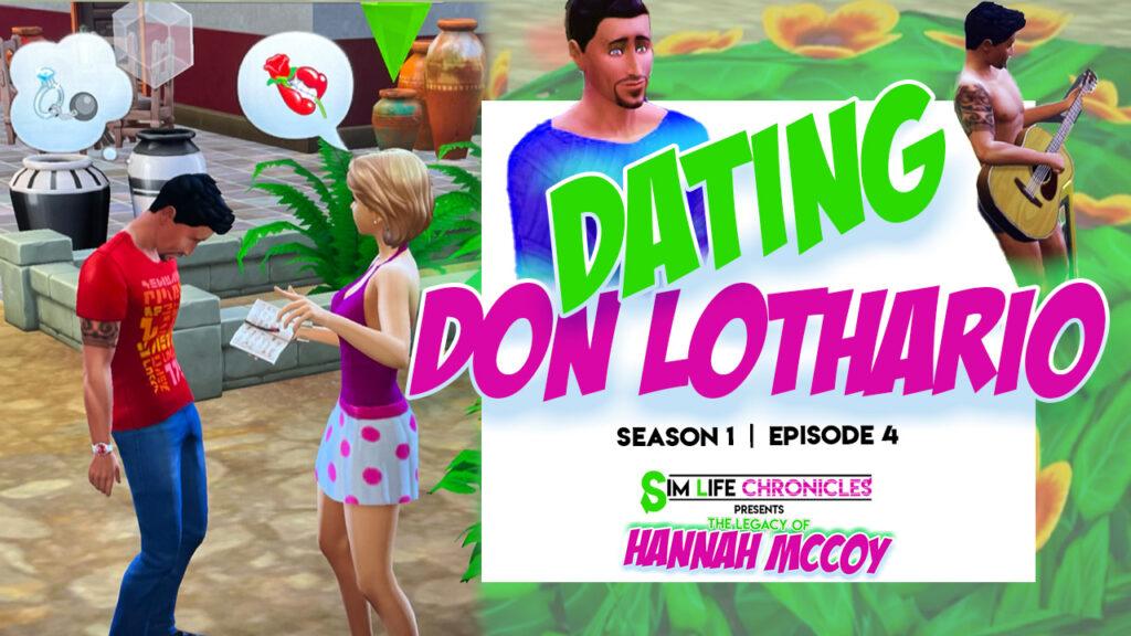 In episode four of The Sims 4 Story, Hannah decides to pursue a relationship with the town womanizer, Don Lothario. Meanwhile, Travis Scott deals with the exhaustion of single fatherhood.