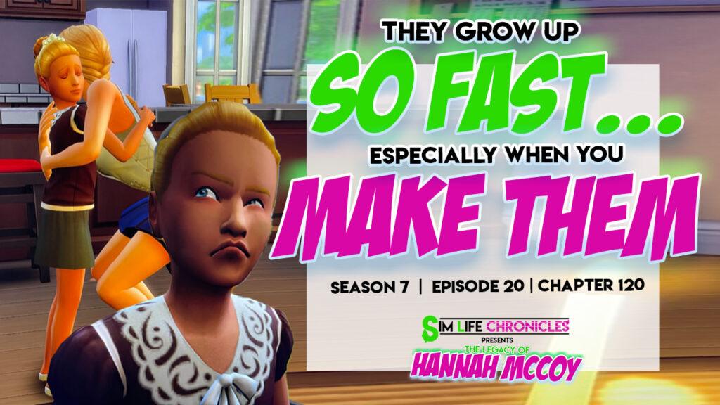 Summer Holiday gives a tutorial on how to age up a sim prematurely when she makes her child Travitha become a teenager.