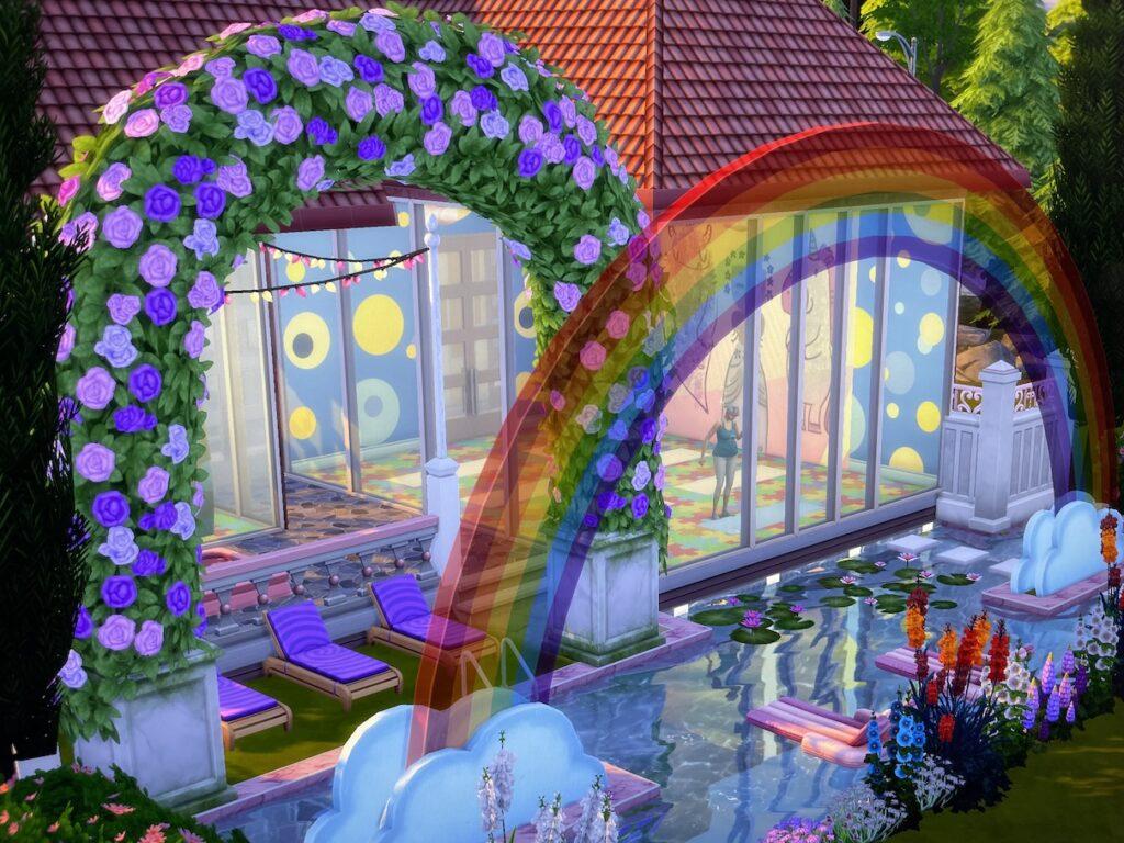 Available on The Sims 4 Gallery, The Freezer Bunny Sims 4 Spa is the only kid spa in town! Manicures, pedicures, child yoga, and the rainbow pool are all stand out highlights!