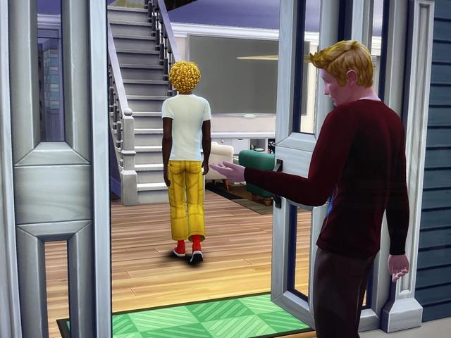 Travis Scott gives fatherly advice in Sims 4