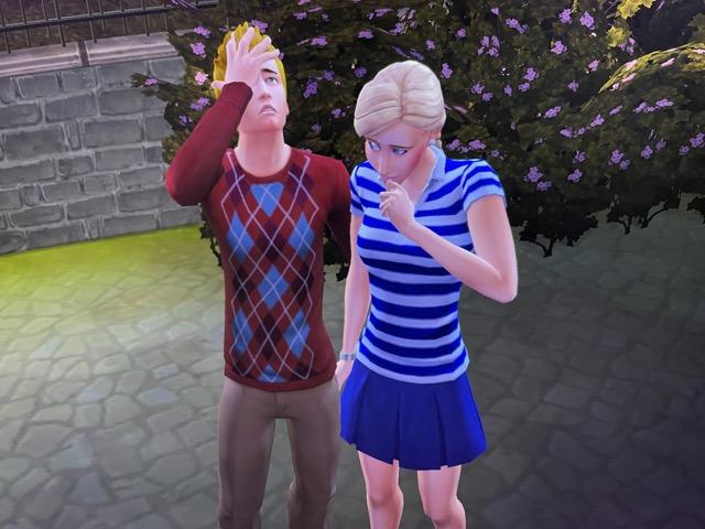 Summer Holiday confesses her feelings to Travis Scott in Sims 4