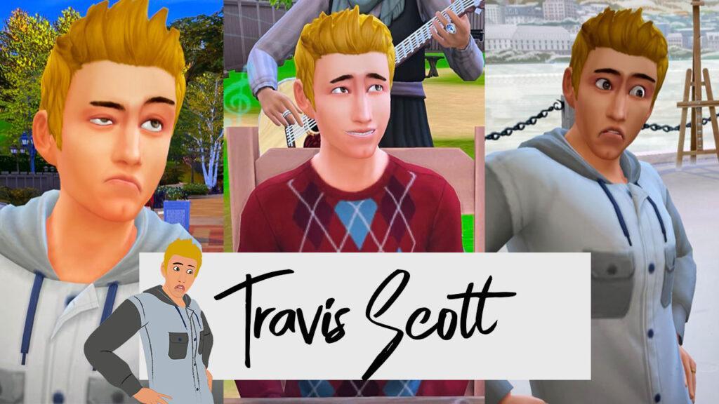 Travis Scott Sims 4 Base Game from the BFF Household. The lovable best friend and future husband of Hannah. The object of obsession of ex-roommate Summer Holiday. The nemesis of Don Lothario.