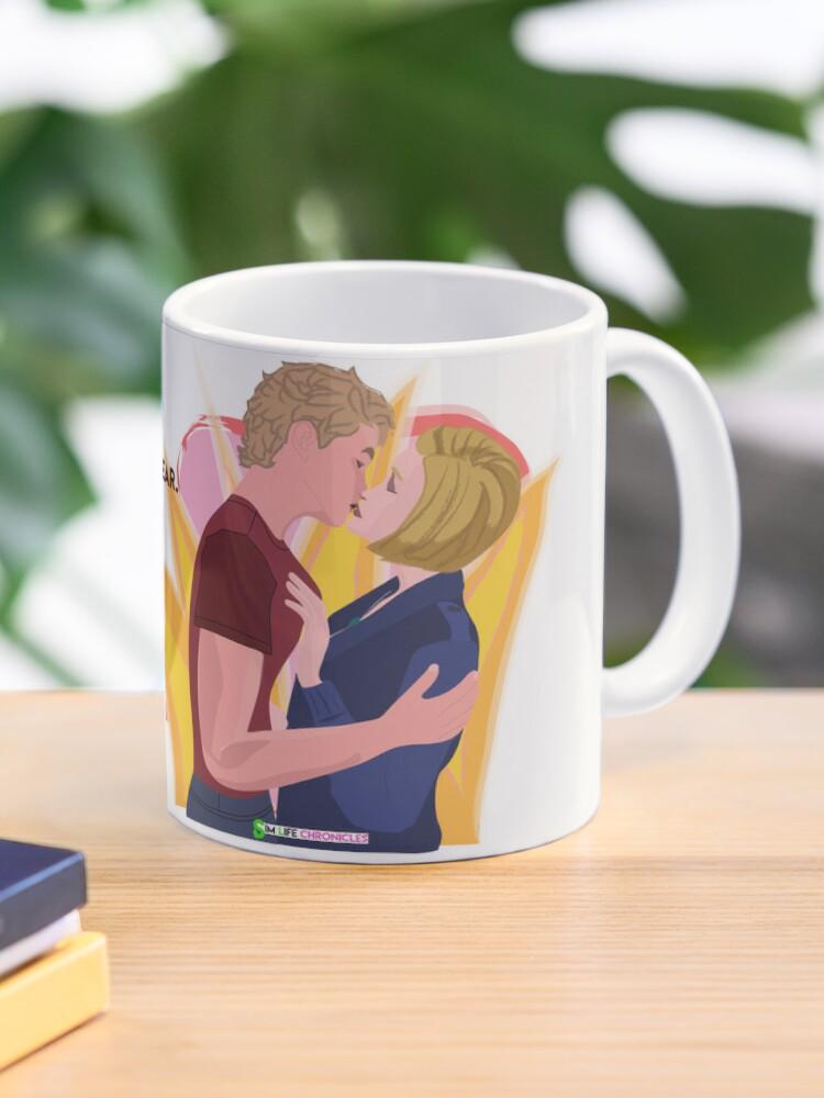 Caiden and Jamie Sim Life Chronicles Mug for Sims gift idea