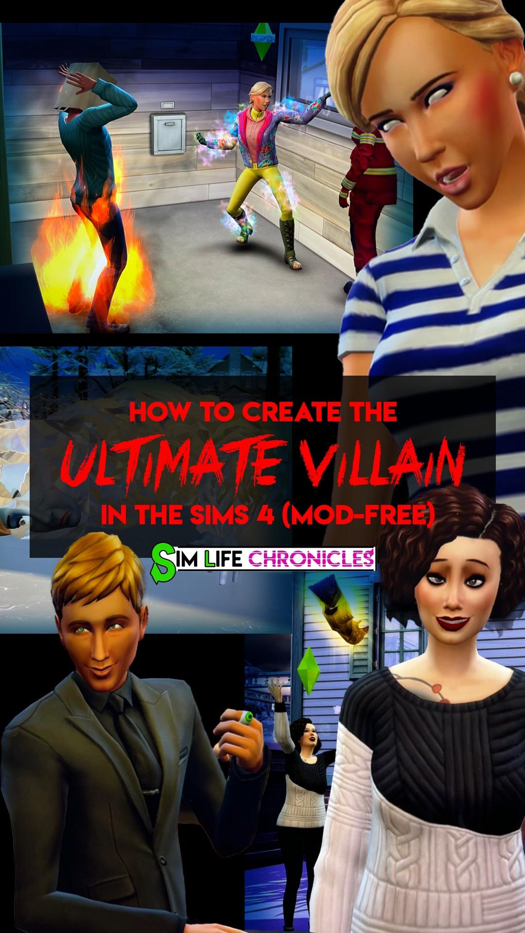Bring drama to your Sims 4 gameplay with these mod-free tips to create an evil villain in the Sims 4 and bring destruction and mayhem to the world!