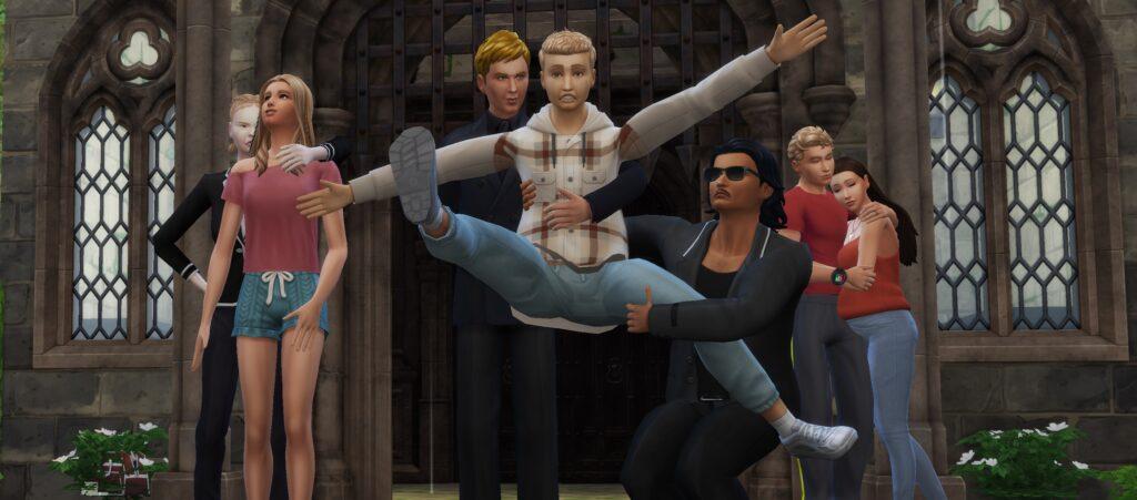 Malcolm Landgraab and a mobster pull Casey Scott back as he faces a dark turning point in this Sims 4 Landgraab mob story.